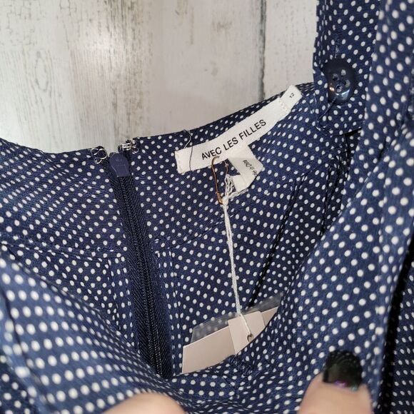 NWT Avec Les FillesWide-Leg Suspender Pants - Picture 7 of 9